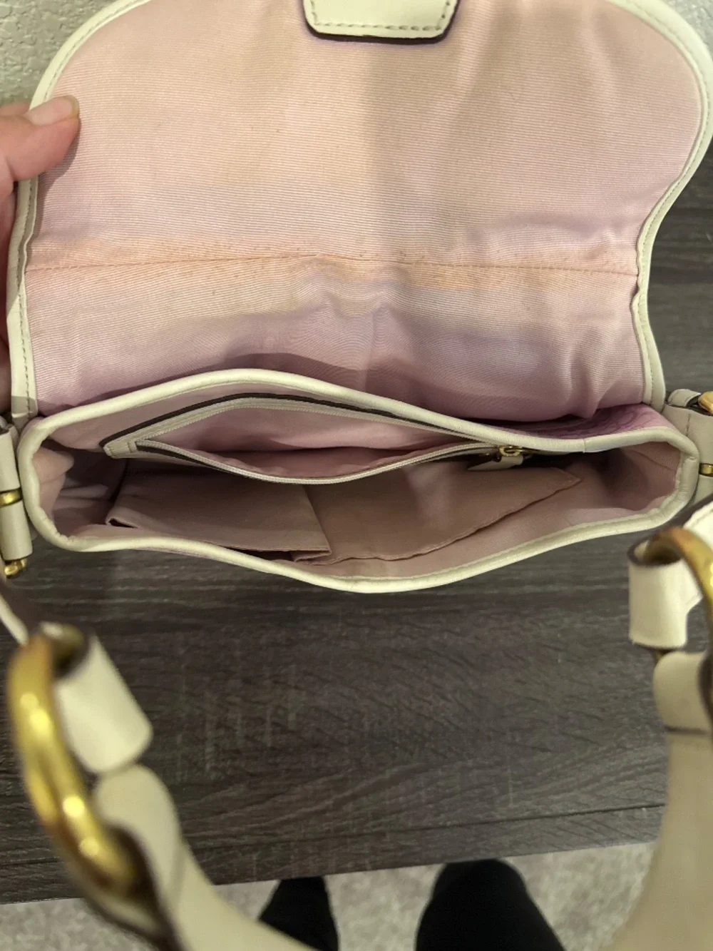 Vintage pink coach purse